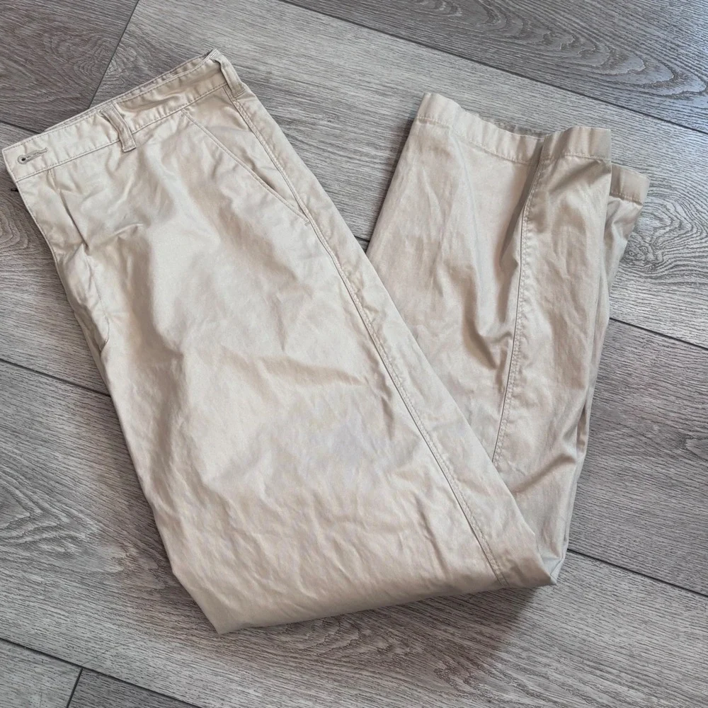 Parx Chino Pants Mens 35x30 Khaki Beige Cotton Straight Leg Trousers Casual